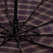 Семейный зонт с увеличенным куполом Три Слона M-6155 (17885) Клетка Черный