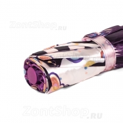 Зонт женский Diniya 103 (17178) Цветы кошки Розовый (сатин)