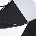 Зонт гольфер Fulton S669 2986 Stormshield Черно-белый двойной