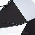 Зонт гольфер Fulton S669 2986 Stormshield Черно-белый Ветроустойчивый
