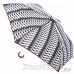 Зонт женский Fulton Lulu Guinness L718 2958 Черно-белое плетение (Дизайнерский)