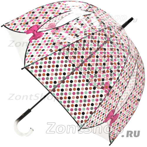 Зонт женский прозрачный Zest Конфетти