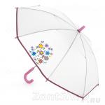 Зонт детский полу-прозрачный Airton 1511 8704 Цветы