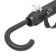 Зонт трость Ame Yoke L90-24 (01) Черный (супер большой купол, чехол на лямке, 24-спицы)