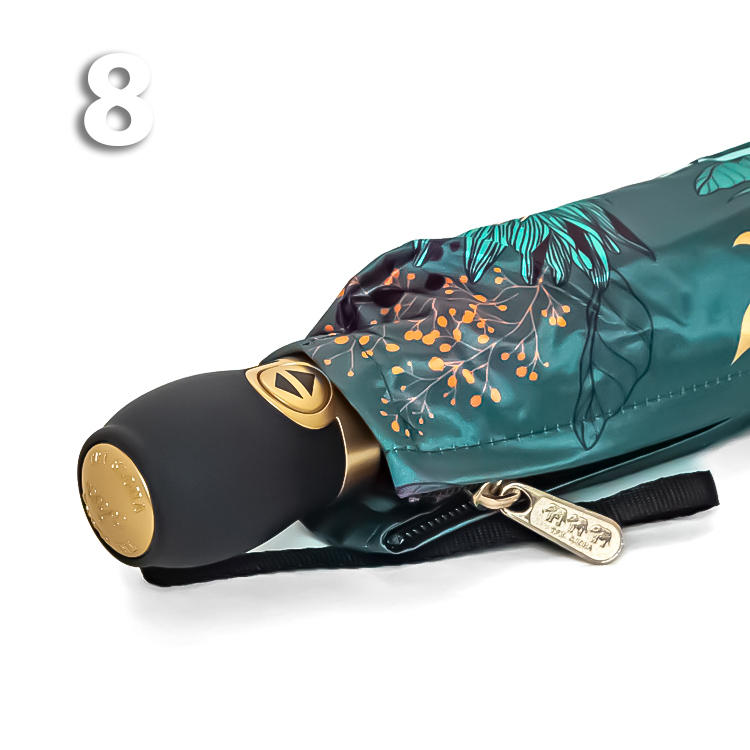 Зонт Три Слона L-3854 (A) 18761 Цветы, Зеленый (сатин)