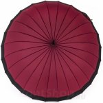 Зонт трость Chaju 608287J 15626 Цветы Бордовый (проявляющийся в дождь рисунок)