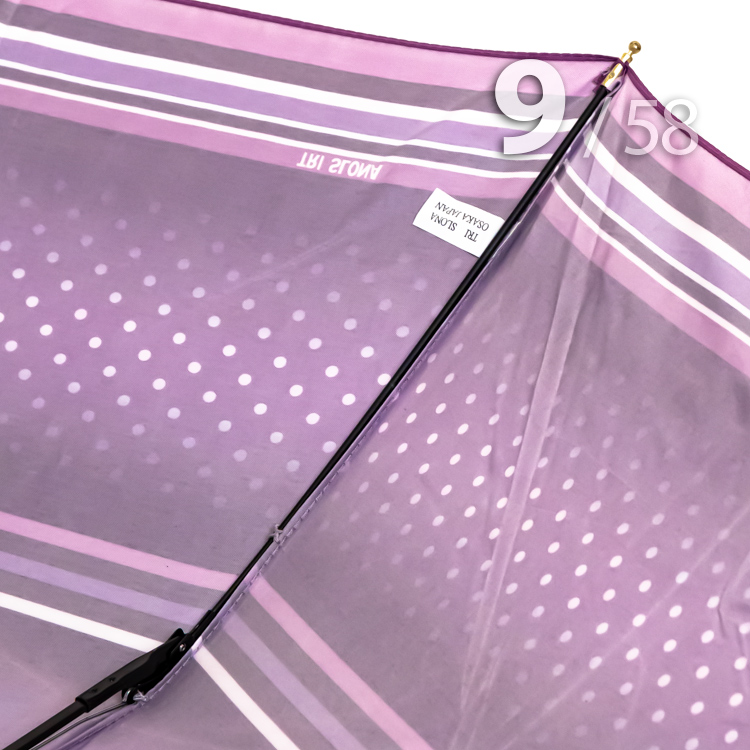 Зонт Три Слона L-3994 (A) 17996 Горох Полоска Фиолетовый