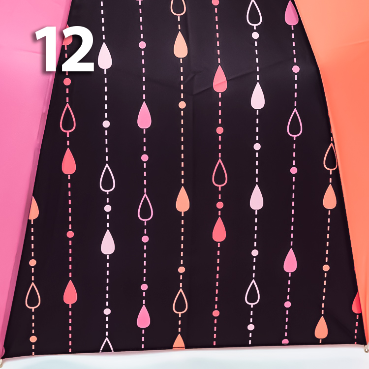 Зонт Три Слона L-3121 (D/25) 18756 Горошины, Оранжевый