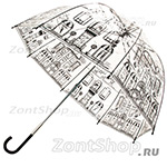 Зонт трость женский прозрачный Fulton Lulu Guinness L719 2407 Графика (Дизайнерский)