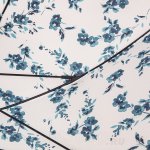 Зонт трость женский Fulton L056 2768 Porcelaine Blue Белый Синие цветы