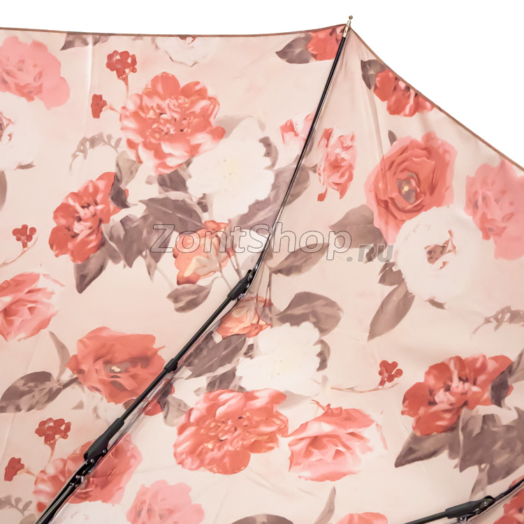 Зонт Три Слона L-3880 (A) 18774 Пионы двухсторонний золотой (сатин)
