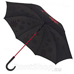 Зонт трость женский H.DUE.O H404 F (4) 11504 Ромашки красные
