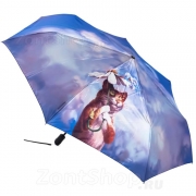 Зонт женский Diniya 136 (17445) Кошки (сатин)
