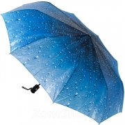 Зонт женский Vento 3315 16397 Капли Голубой