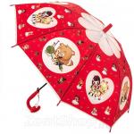 Зонт детский со свистком Torm 14805-1 13151 Аниме красный полу-прозрачный