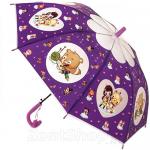 Зонт детский со свистком Torm 14805-1 13153 Аниме фиолетовый полу-прозрачный