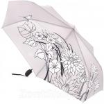 Зонт женский Три Слона L-3822 (Q) 14079 Упоение Серый (проявляющийся в дождь рисунок)