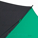 Большой зонт гольфер Fulton S837 097 Черно-зеленый, Cyclone Ветроустойчивый (чехол на ремне)