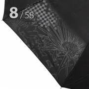 Зонт Три Слона L-3898 (C) 18373 Цветы Графика Черный