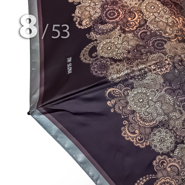 Зонт Три Слона L-4822 (A) 18485 Волшебство орнамента, компактный облегченный