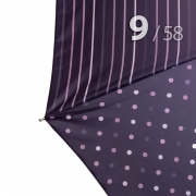 Зонт Три Слона L-3992 (A) 18181 Горох Полоска сиреневый