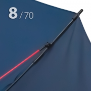 Зонт трость Ame Yoke L70-8S (02) Синий (усиленный, при ветре не выворачивается)