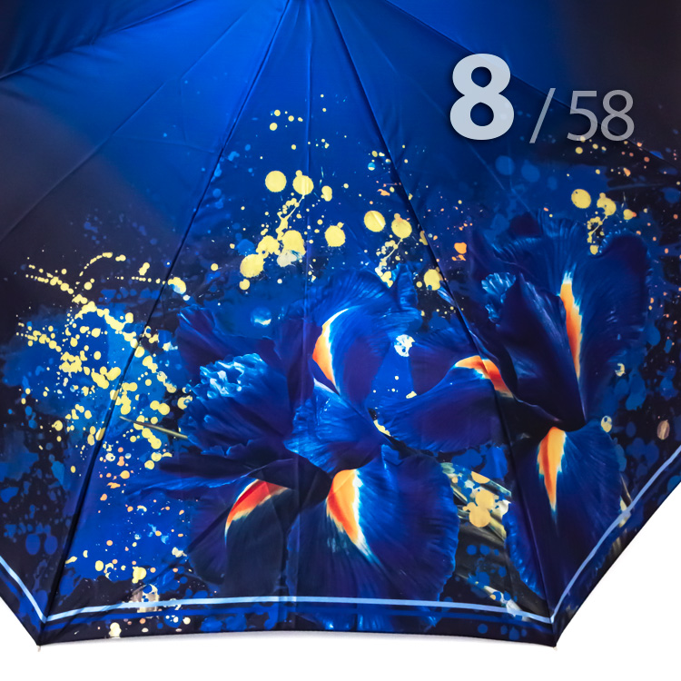 Зонт Три Слона L-3825 (M) 18027 Грациозные Ирисы (сатин)