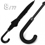 Зонт трость Три Слона M-2775 Черный, мужской