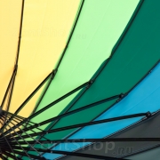 Зонт Радуга Diniya желтый чехол (24 цвета)