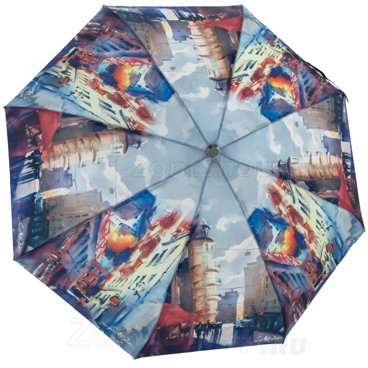 Зонт женский ArtRain 5325 17511 Улочки Парижа