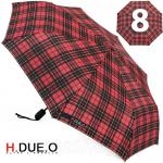 Зонт женский H.DUE.O H204 15822 Клетка Красный