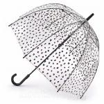 Зонт трость женский прозрачный Fulton L042 3607 Цветной леопард