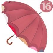 Зонт трость женский Три Слона L-2100 (DARK ROSE) 15385 Розовый