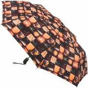 Зонт женский Zest 23945 7077 Абстракция клетка