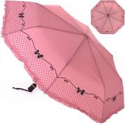 Зонт женский Три Слона L3818 15571 Рюши Банты Розовый