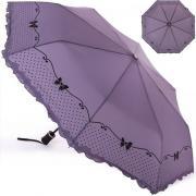 Зонт женский Три Слона L3818 15572 Рюши Банты Фиолетовый
