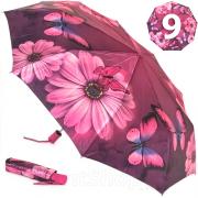 Зонт женский DripDrop 998 (14556) Дыхание природы розовый (сатин)