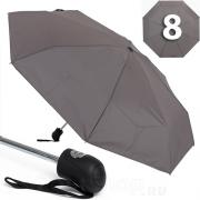 Зонт серый компактный облегченный Ame Yoke OK57-B 15959