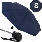 Зонт синий компактный облегченный Ame Yoke OK57-B (2)