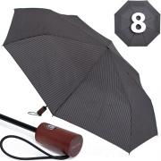 Зонт Ame Yoke OK70-CH 15971 Серый Серая полоса