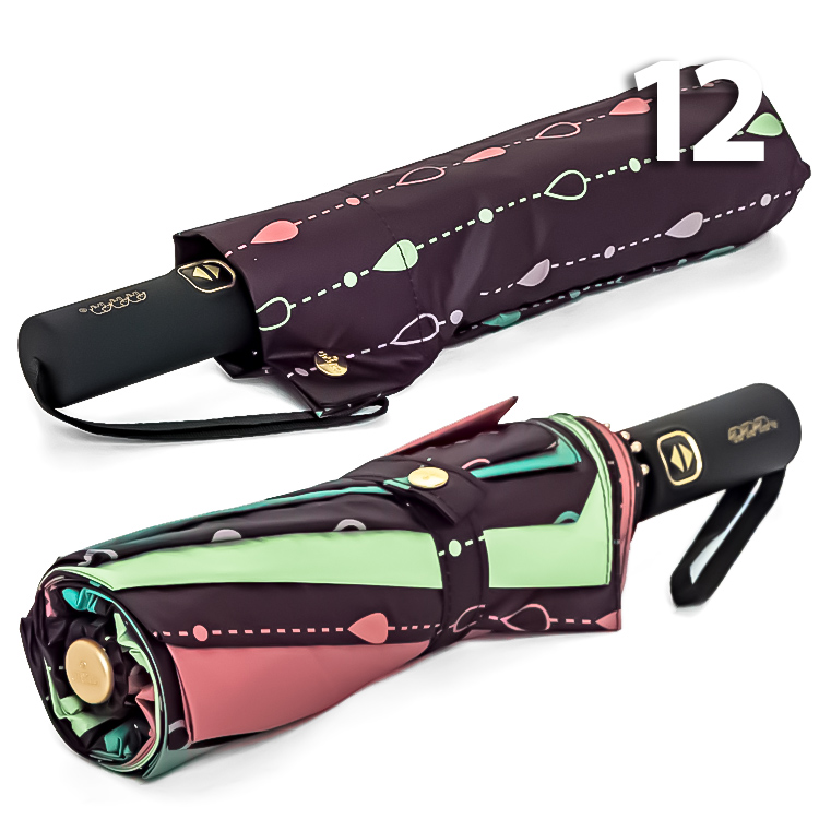 Зонт Три Слона L-3121 (D/25) 18758 Горошины, Зеленый