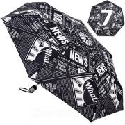 Зонт женский Amico 1173 16098 Газета Черный