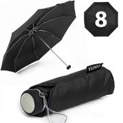 Маленький зонтик Diniya 2758 Черный, однотонный