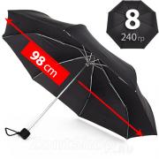 Зонт Fulton L353 001 Черный, облегченный, купол-98см!