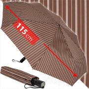 Большой зонт Ame Yoke OK65-CH 16414 Коричневый в полоску
