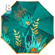 Зонт Три Слона L-3854 (A) 18761 Цветы, Зеленый (сатин)