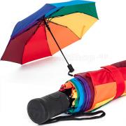 Зонт женский ArtRain 3672 (16533) Радужный хлястик красный