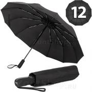 Зонт Vento 3604 Черный 12 спиц