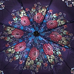 Зонт женский Три Слона L3880 10270 Жостовский рисунок на синем (сатин)
