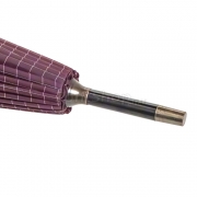 Зонт трость AMEYOKE L65-24CH (2) Клетка, Бордовый